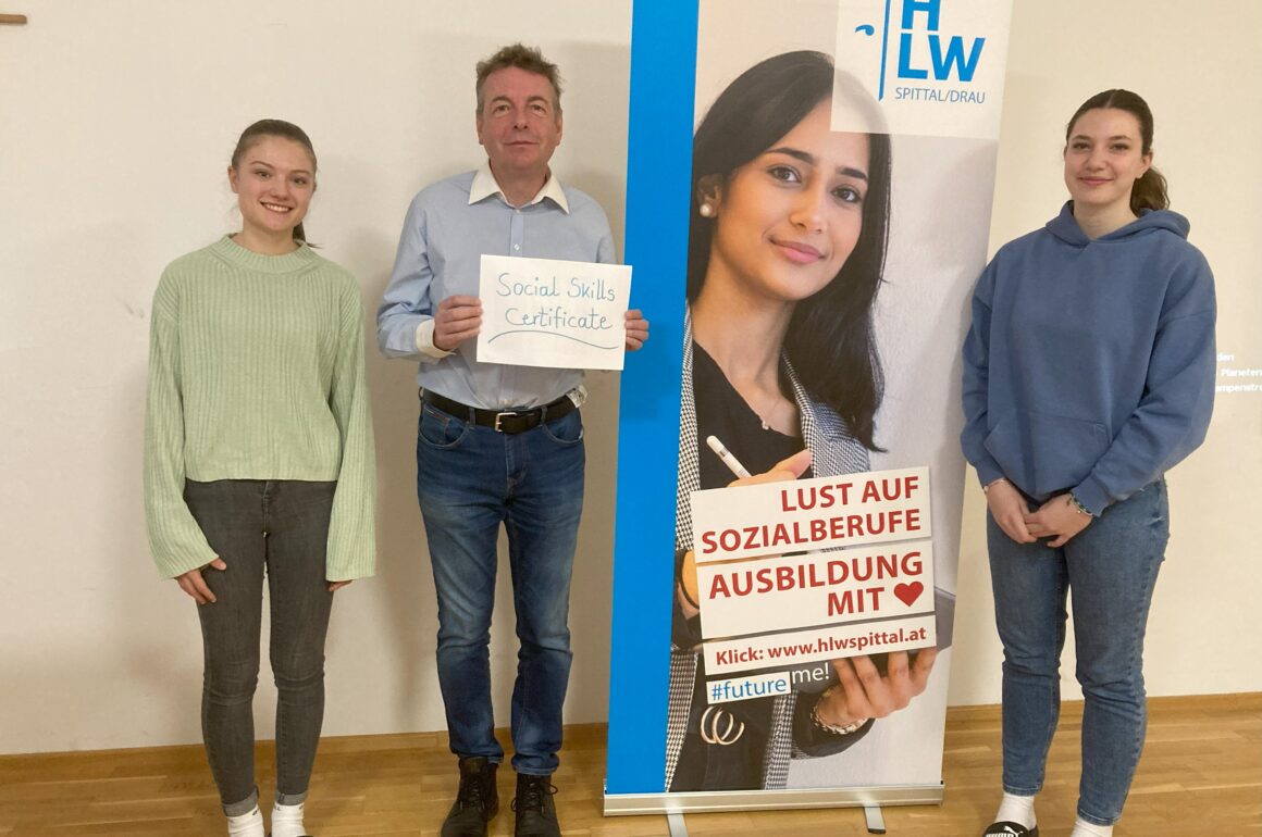 SSC_Pruefung Kärntenweit erstes Social Skills Zertifikat an der HLW Spittal/Drau